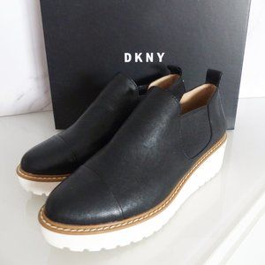 DKNY Leather Platform Shoes